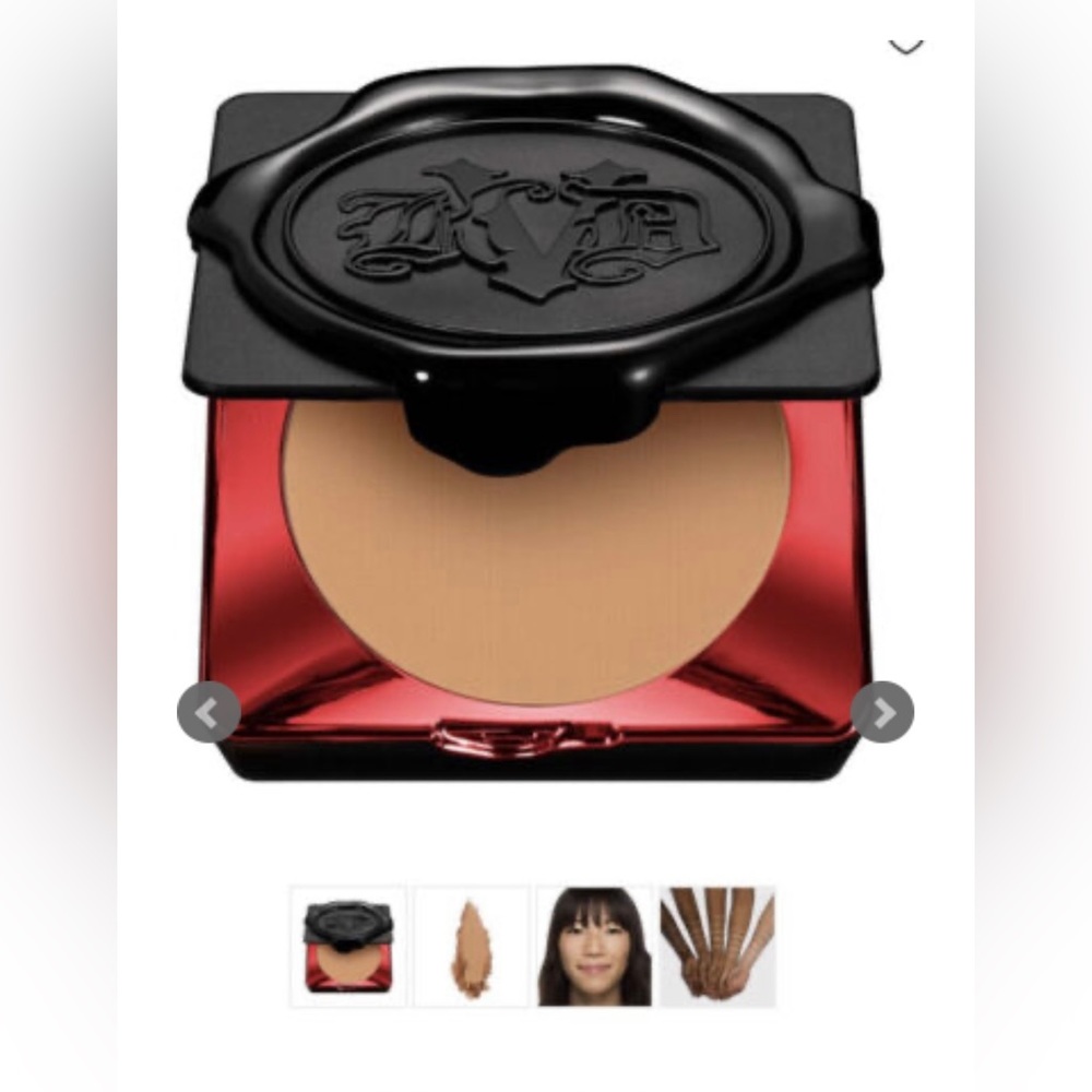 KVD lock-it powder foundation. Shade medium 155.